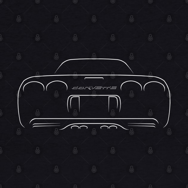 Chevrolet Corvette C5 Z06 - Rear Stencil, white by mal_photography